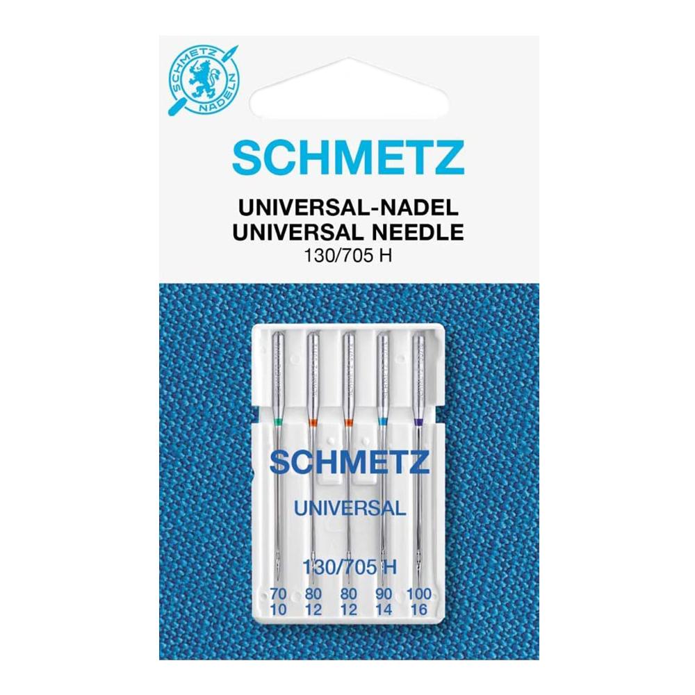 Agujas Schmetz universales 130-705 H 70-100, paquete con 5 piezas surtidas
