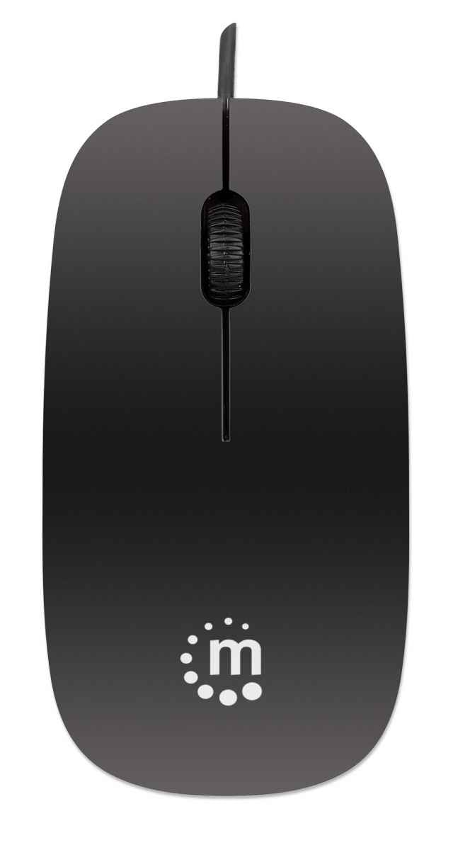 Mini Ratón Óptico Silueta USB, 3botones, 1000 ppp / 177658