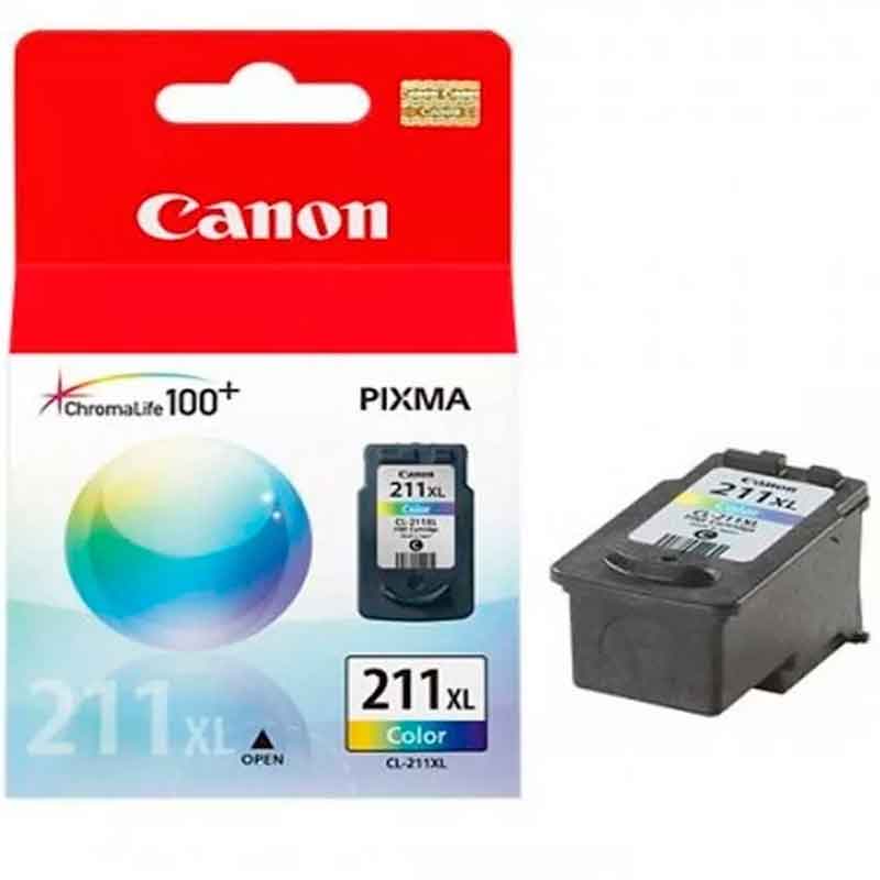 Canon Cartucho Tinta Cl-211XL Color, Pixma, 2975B017AA, Compatible IP2700, MP250