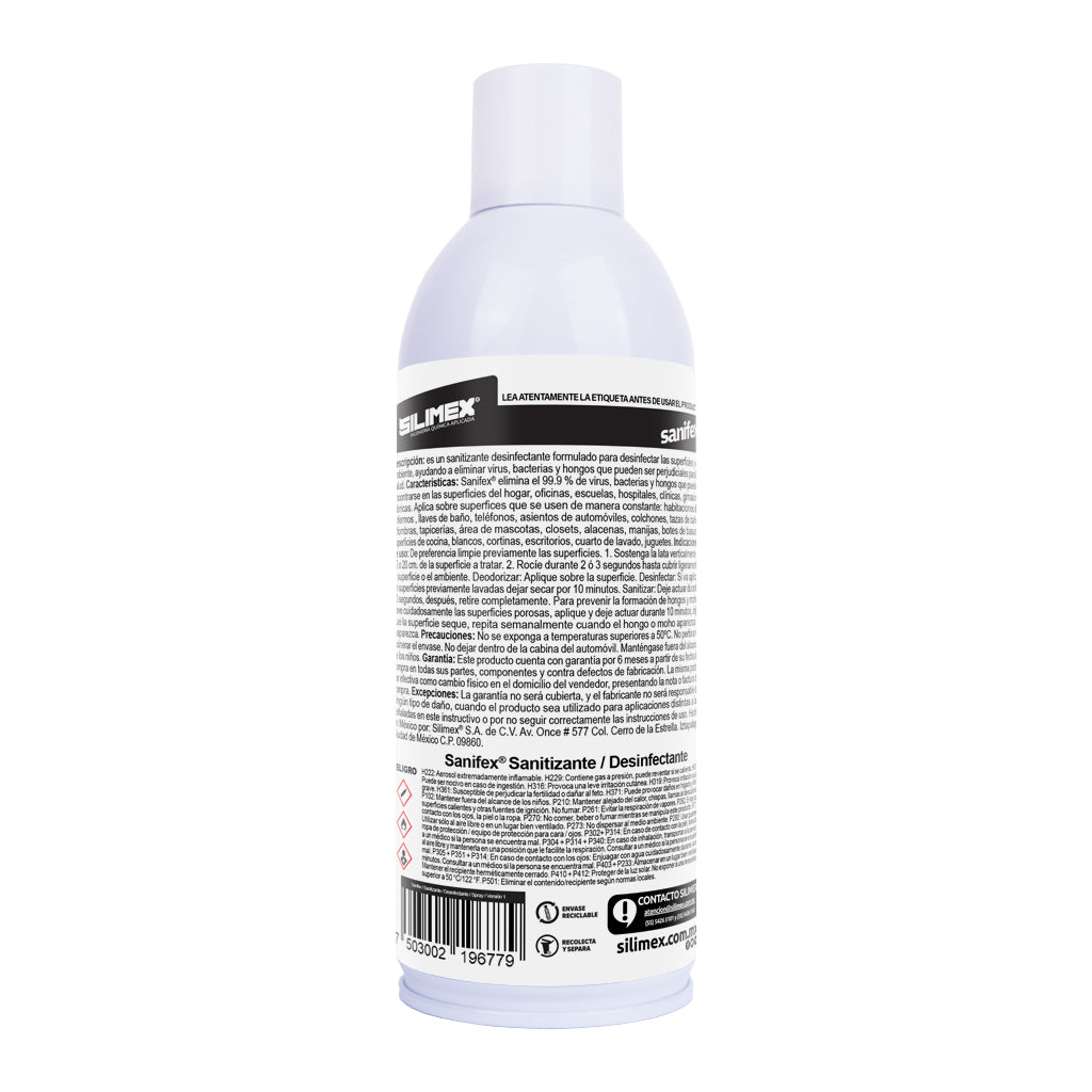 Desinfectante en aerosol Silimex Sanifex 440 ml.