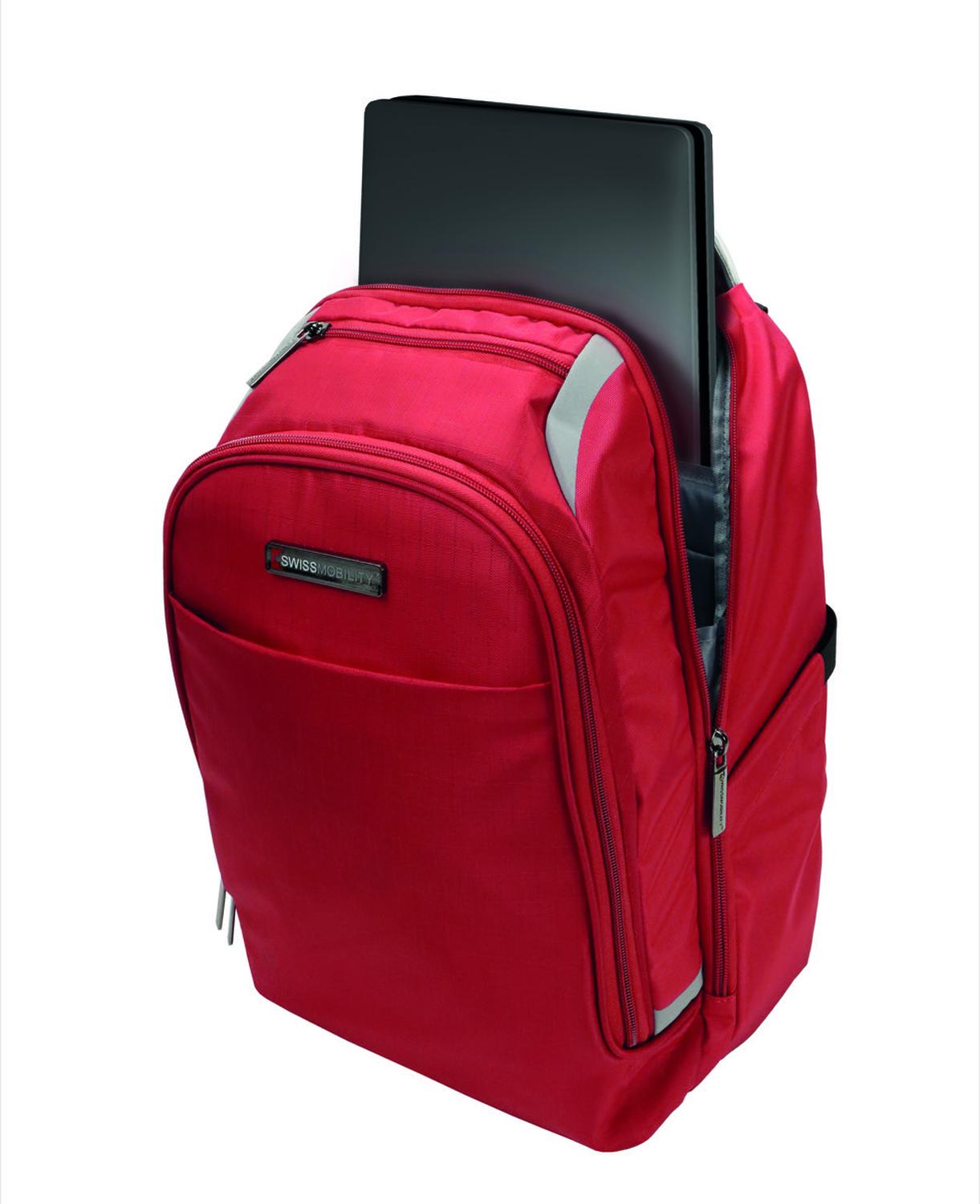 Mochila Swissmobility Zion para Laptop de 15.6'' Color Rojo