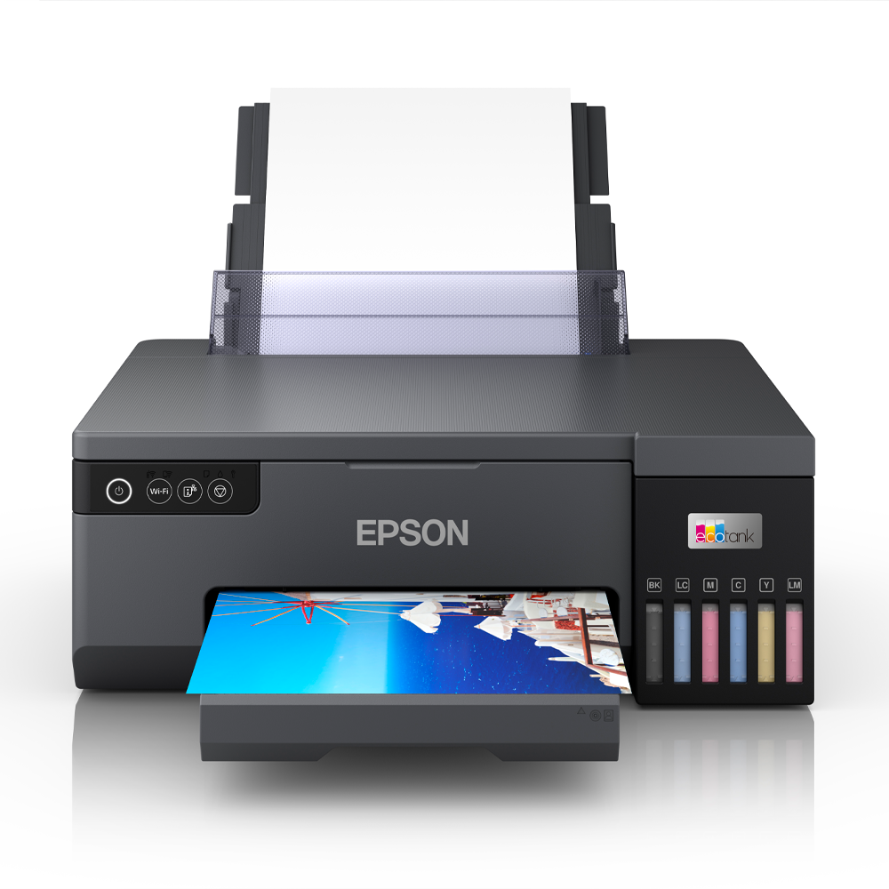 Impresora Fotográfica Epson EcoTank L8050 con Sistema de Tanques de Tinta, Resolución hasta 5760 x 1440 dpi, Wi-Fi, USB