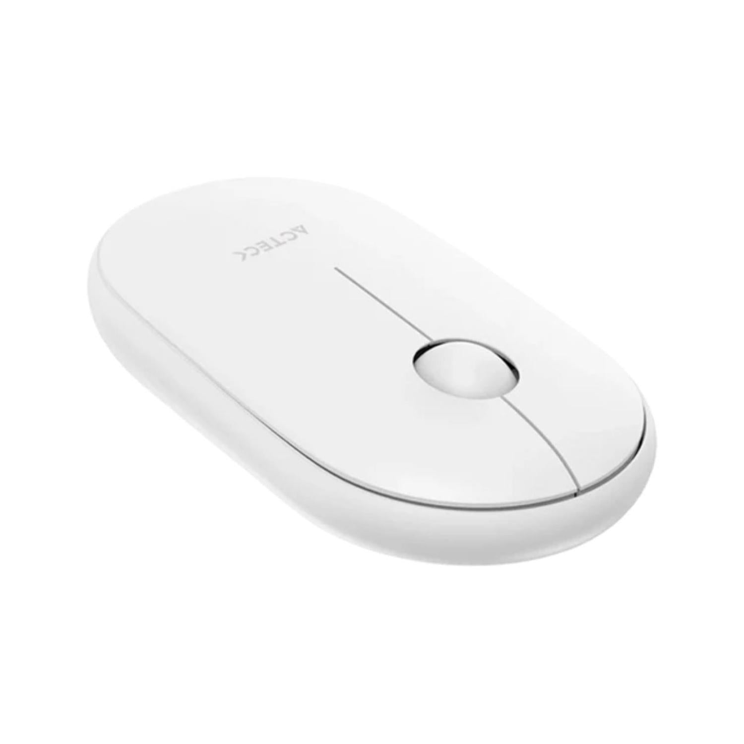 Mouse Acteck Ultra Delgado Optimize Edge Inalámbrico, Blanco