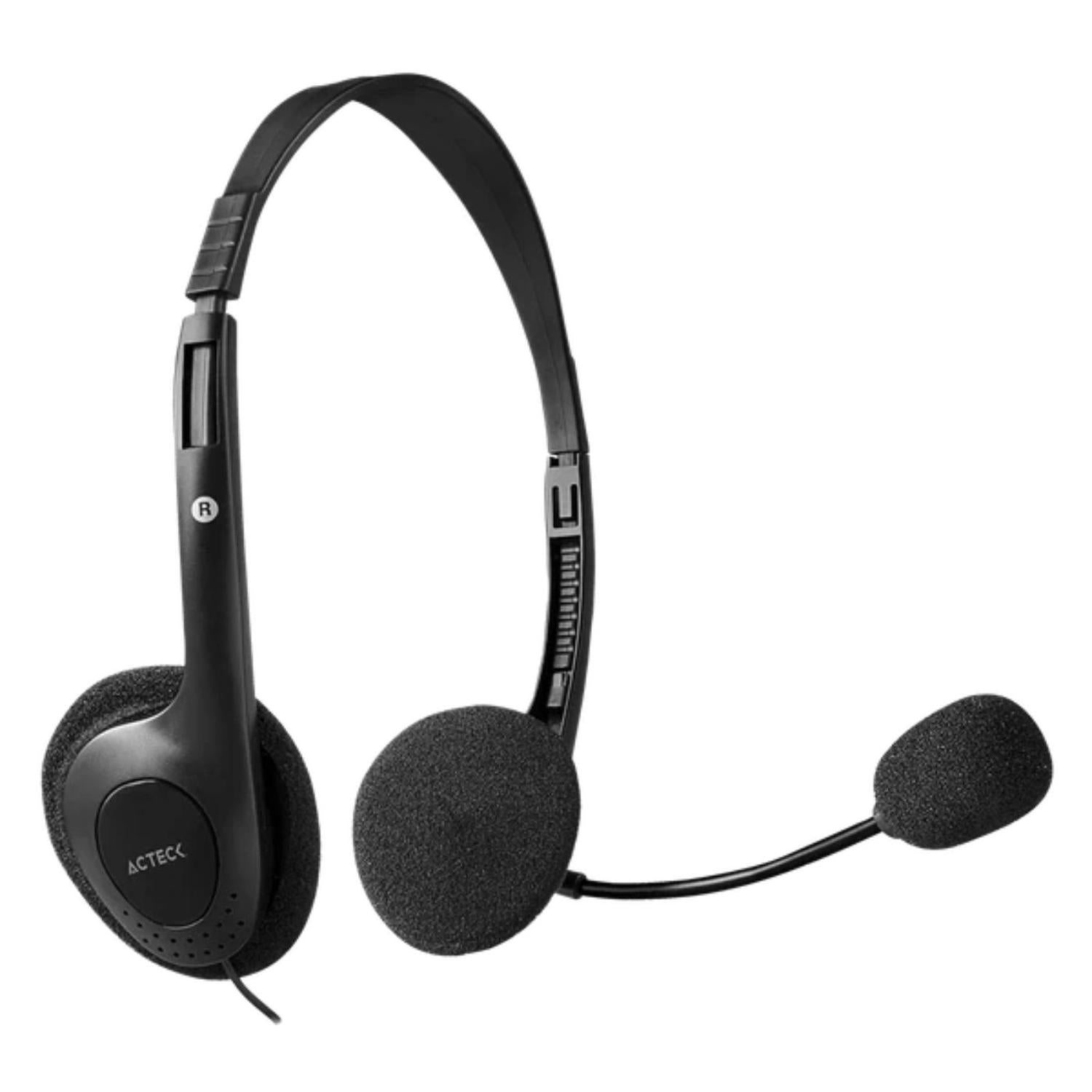 Audífonos Acteck para Computo Discover On Ear Mic Flexible