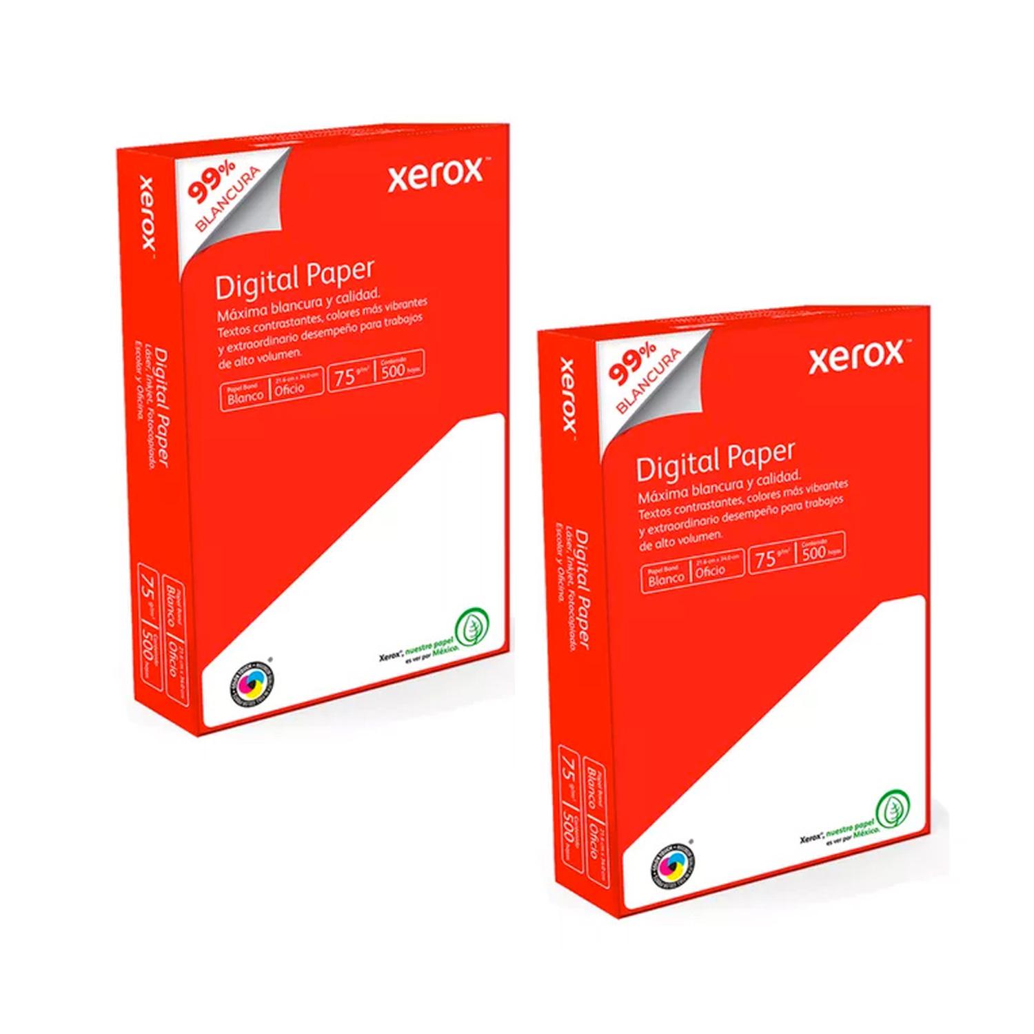 XEROX ROJO MILLAR DE PAPEL BOND CARTA BLANCO 94%