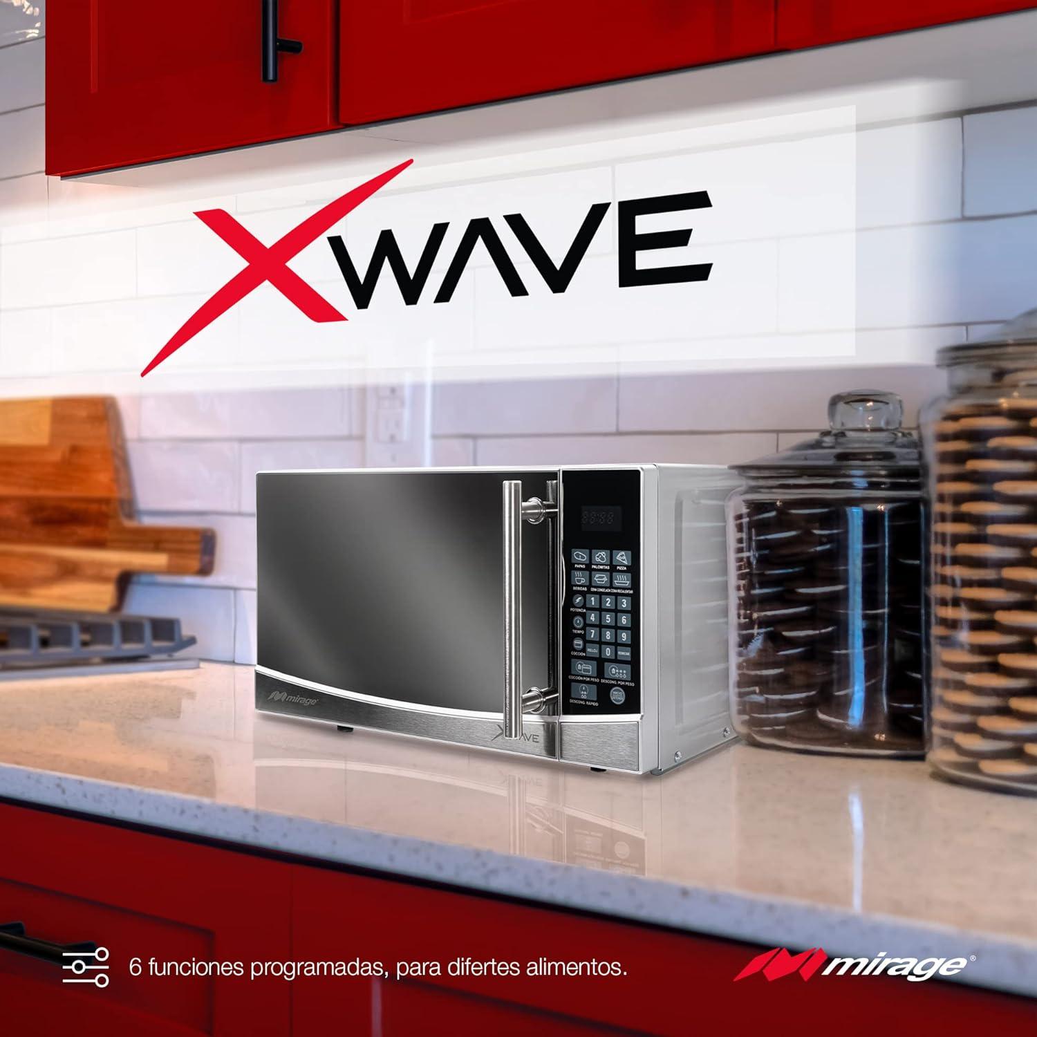 Horno de Microondas Mirage X Wave MWD020E plata 0.7 ft³ 700w