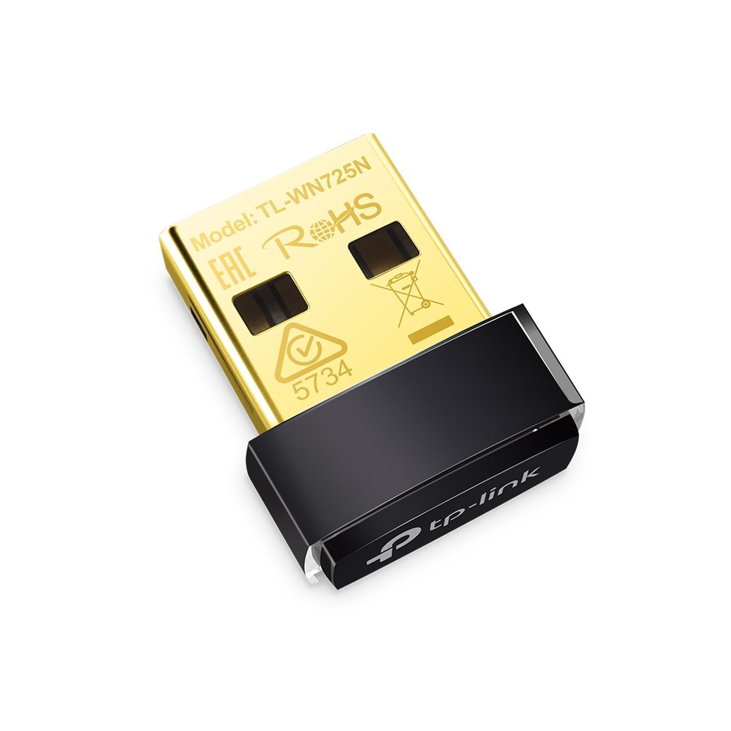 Adaptador USB Nano Tp-Link Inalámbrico N de 150 Mbps Negro