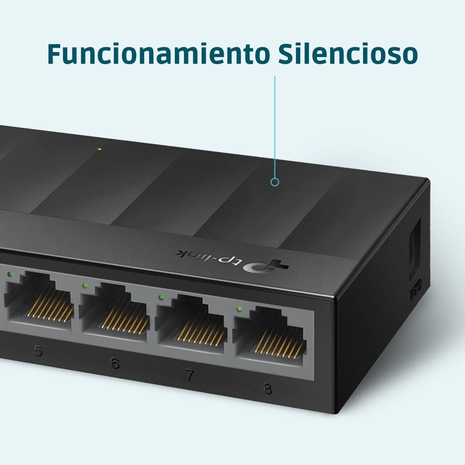 Switch Tp-Link para Escritorio de 8 Puertos Gigabit LS1008G