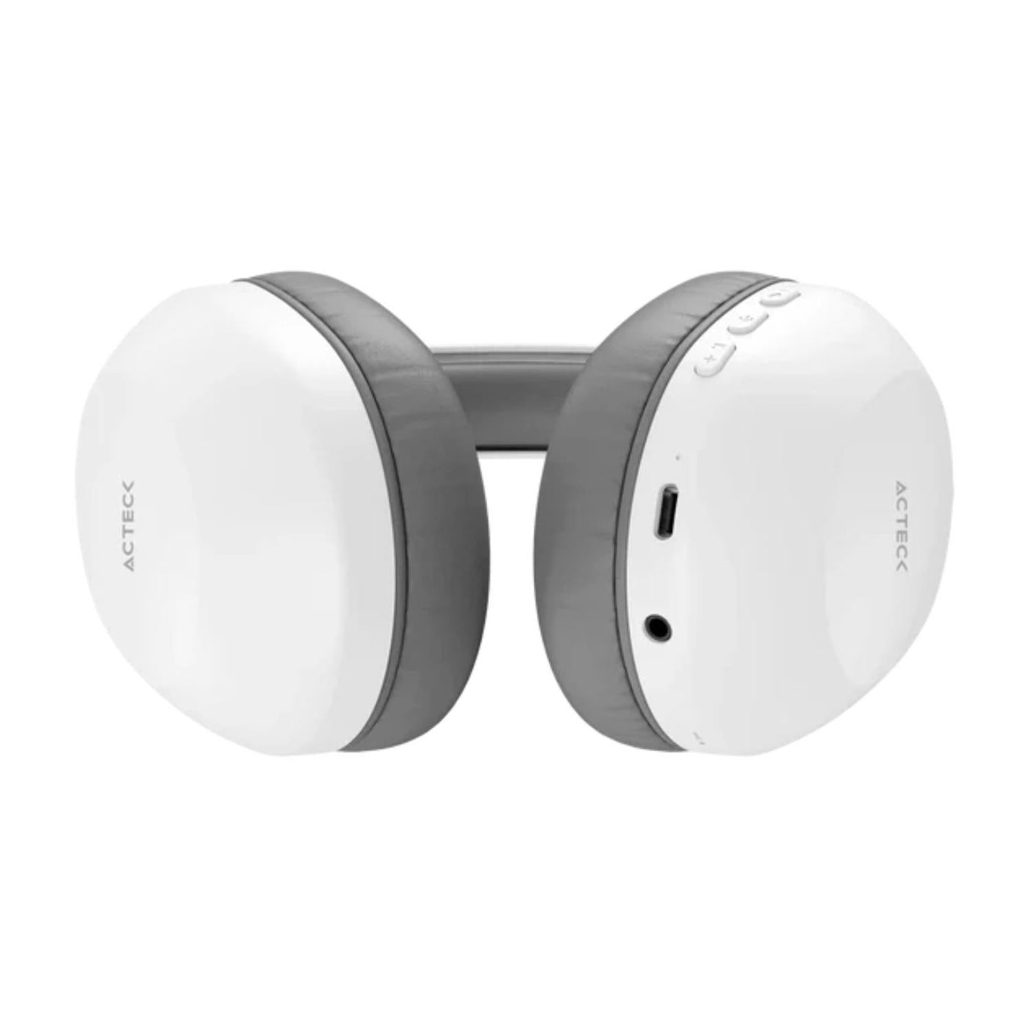 Audífonos Acteck Honour Plus Over Ear Inalámbricos, Blanco