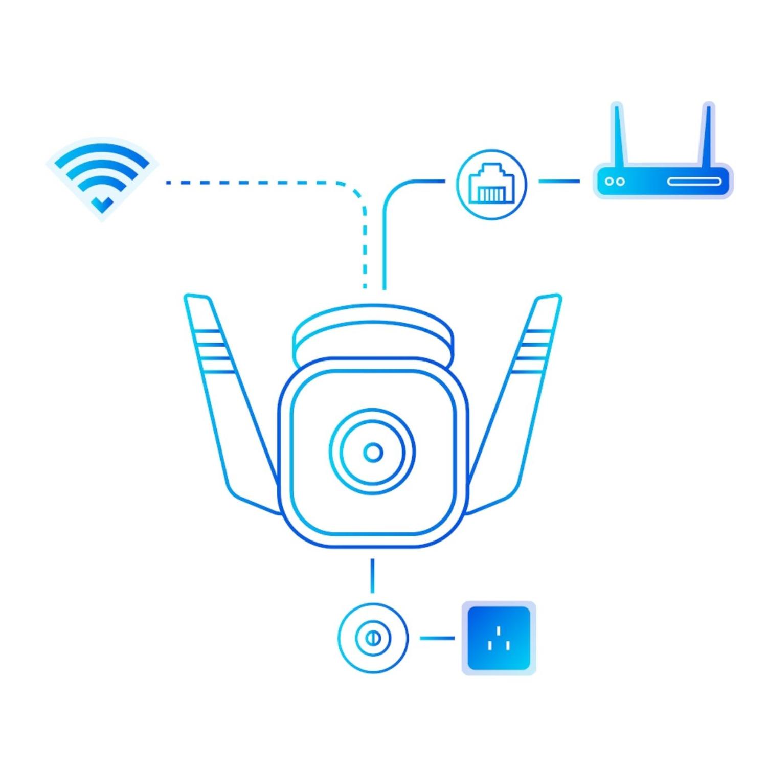 Cámara Wi-Fi Tp-Link de Seguridad para Exteriores TAPO C310