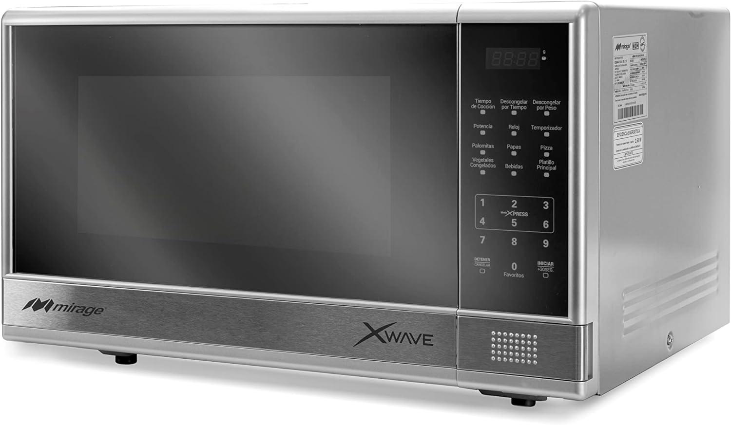 Horno de Microondas Mirage XWave MWD031E plata 1.1 ft³ 1000w