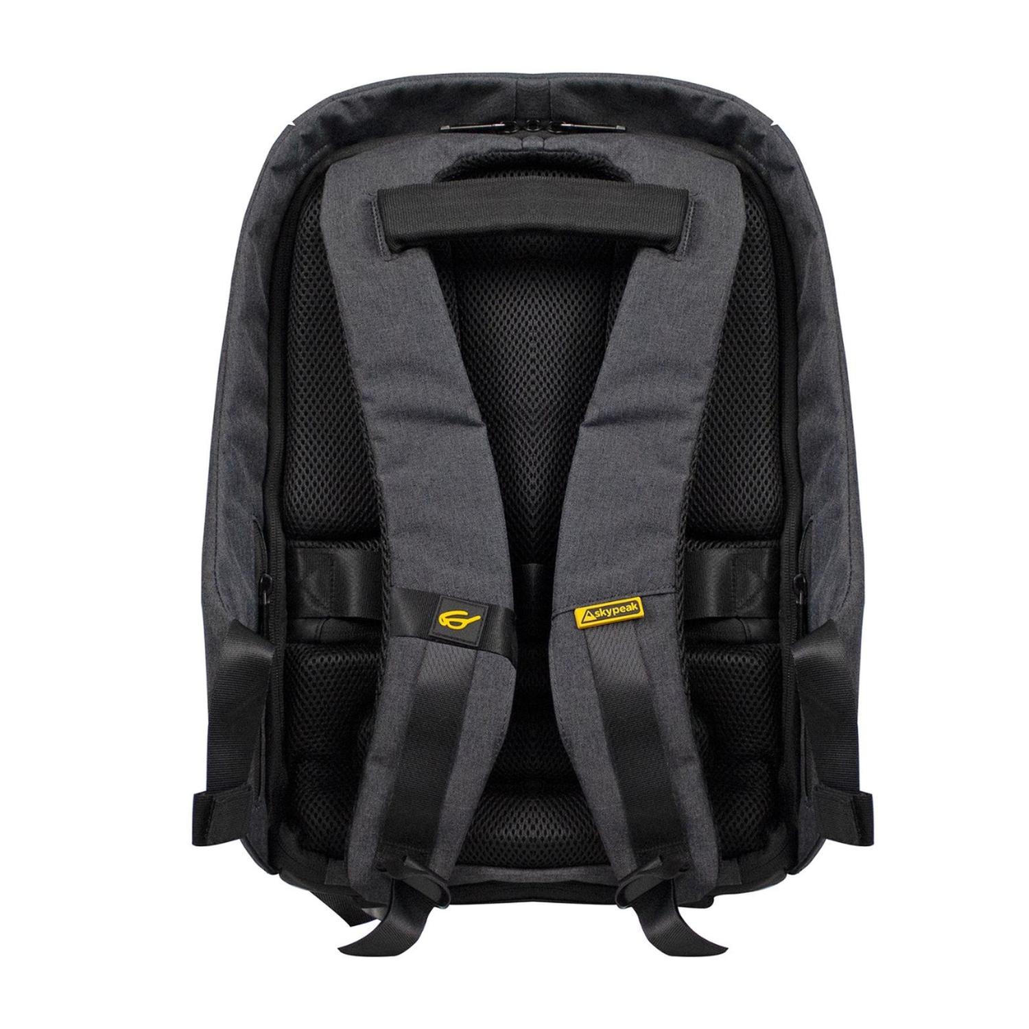 Mochila Backpack Skypeak Antirrobo de 15,6" con funda repelente al agua y puerto USB SHIELD-115BK