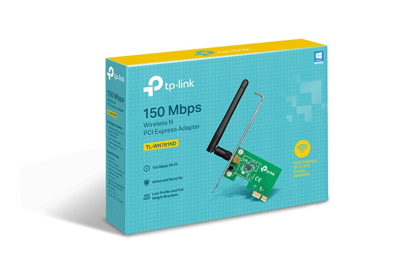 Adaptador PCI Express Tp-Link Inalámbrico N de 150 Mbps