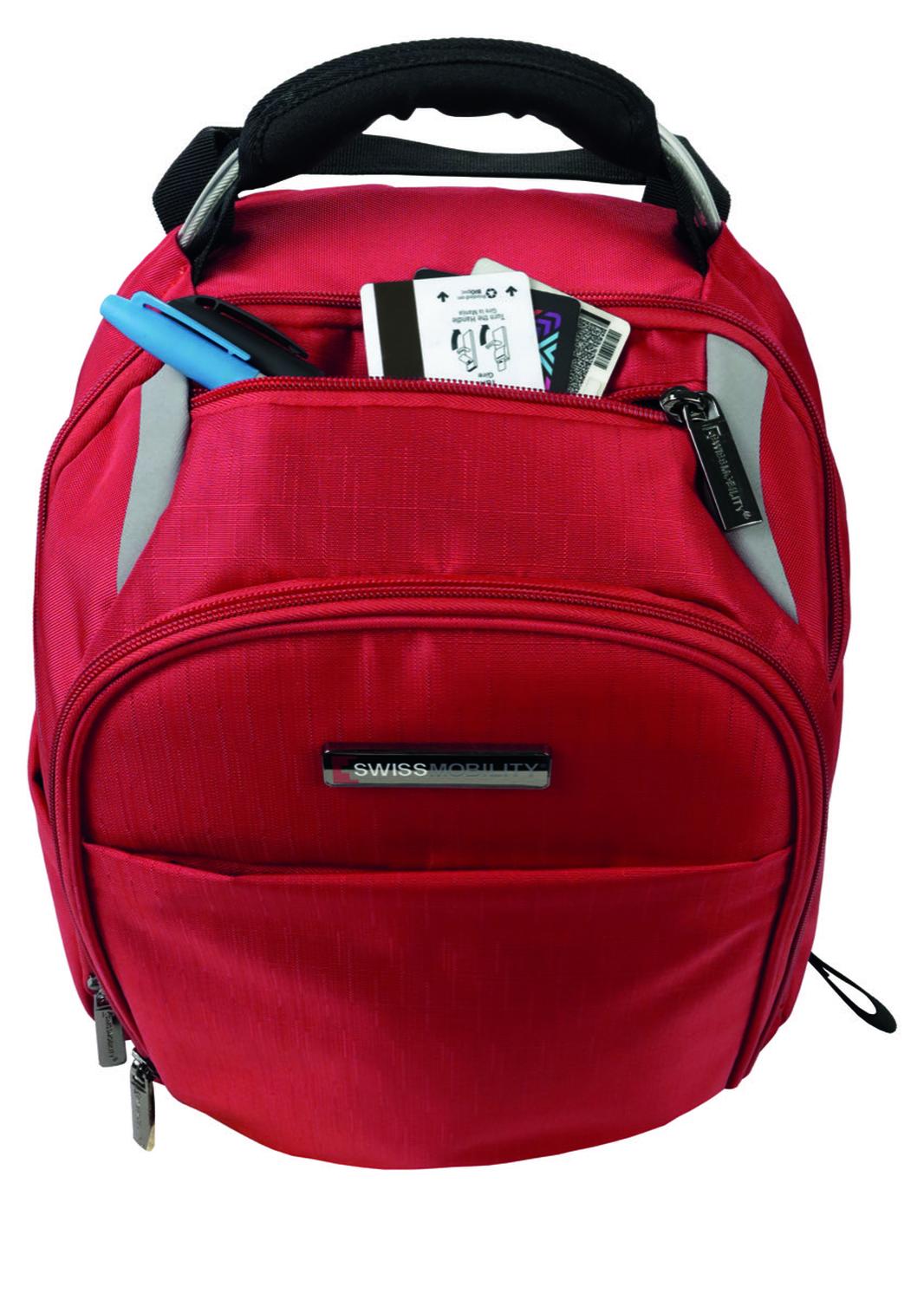 Mochila Swissmobility Zion para Laptop de 15.6'' Color Rojo