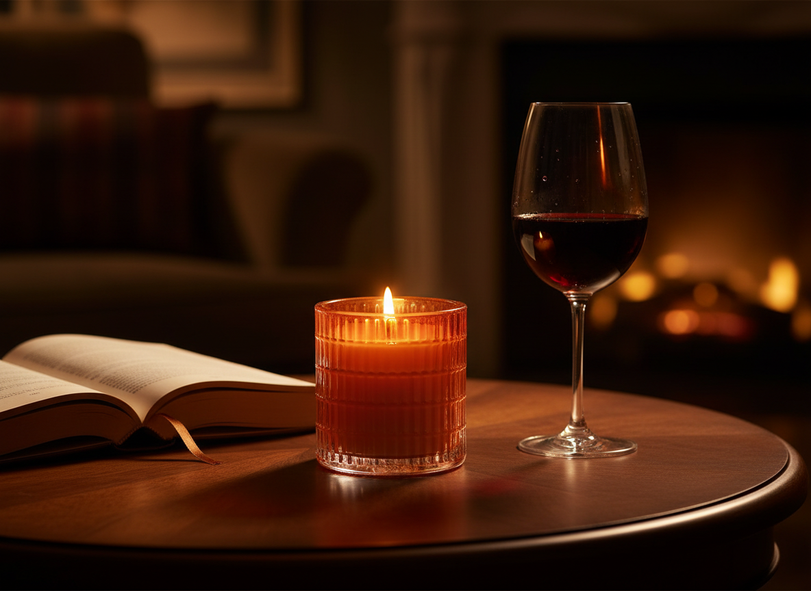 Vela aromática ROURA Coppery Ruby, Violeta