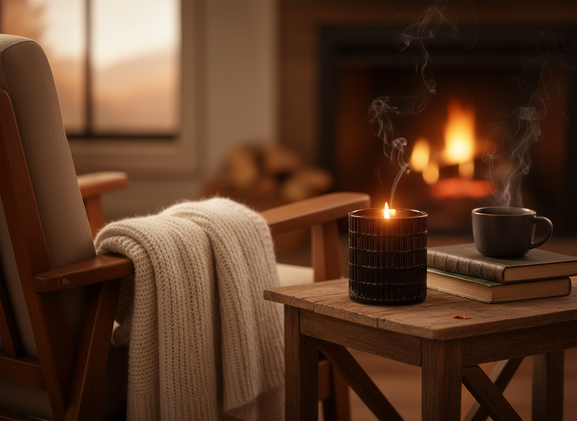 Vela aromática ROURA Black Sapphire, Maderas nobles