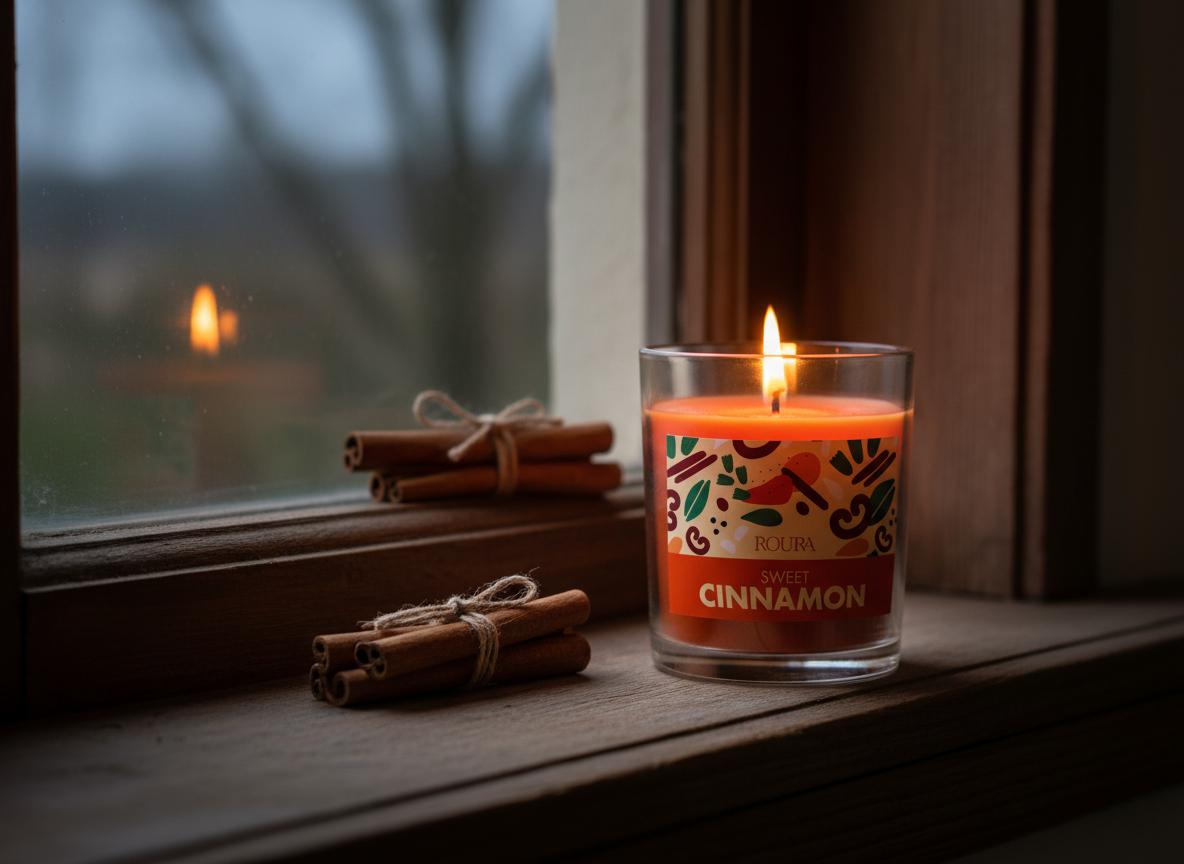 Vela aromática ROURA Essential Collection, Canela