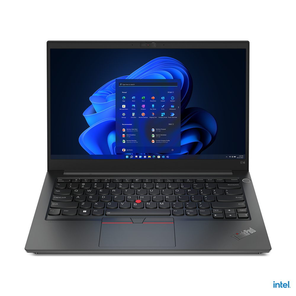 Laptop Lenovo ThinkPad E14 G4 CI7 1255U 16GB 1TB GeForce 2GB, Windows 11 Pro, 14 pulgadas, Black