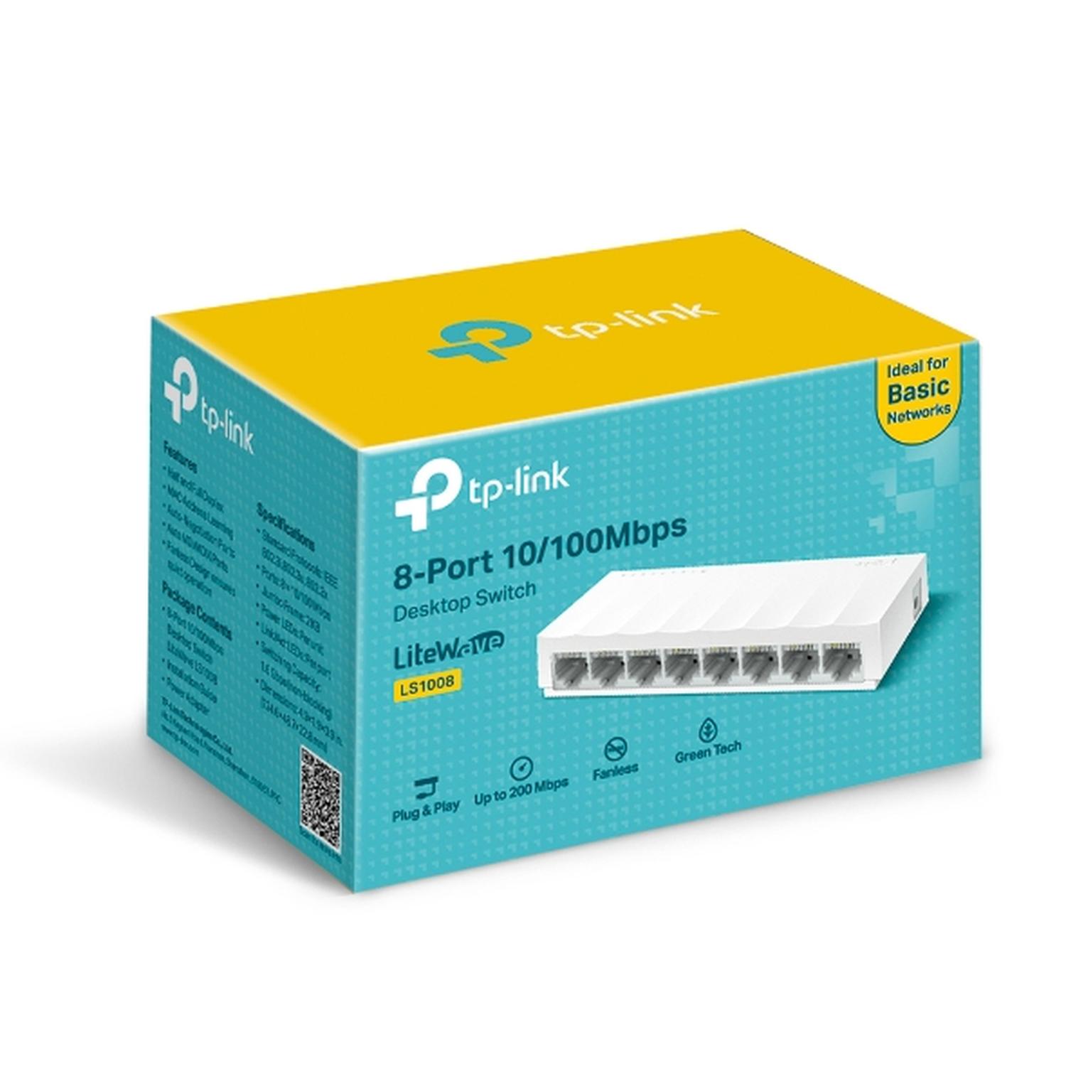 Switch Tp-Link para Escritorio de 8 Puertos 10/100Mbps