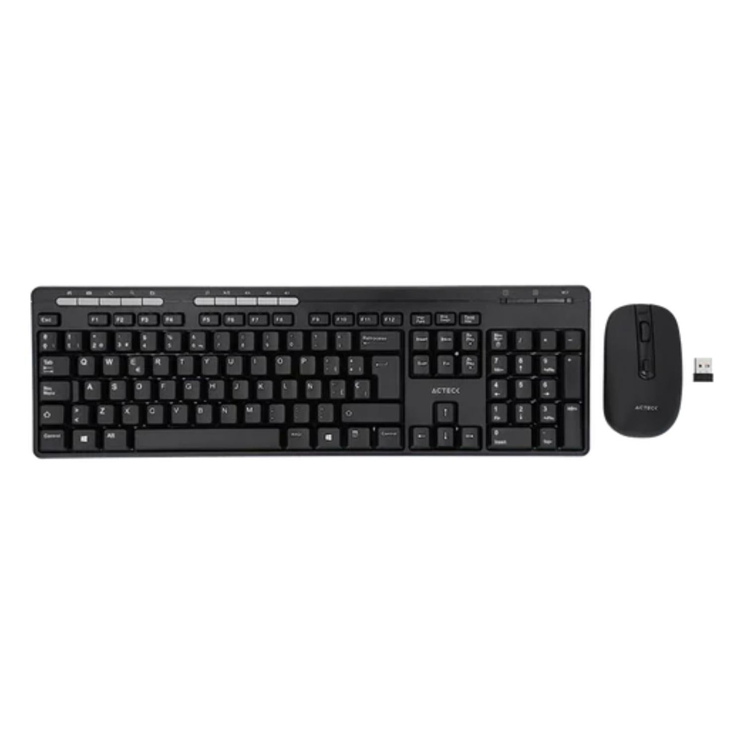 Kit Ateck de Mouse y Teclado Inalámbrico 2.4 GHz/1600 DPI