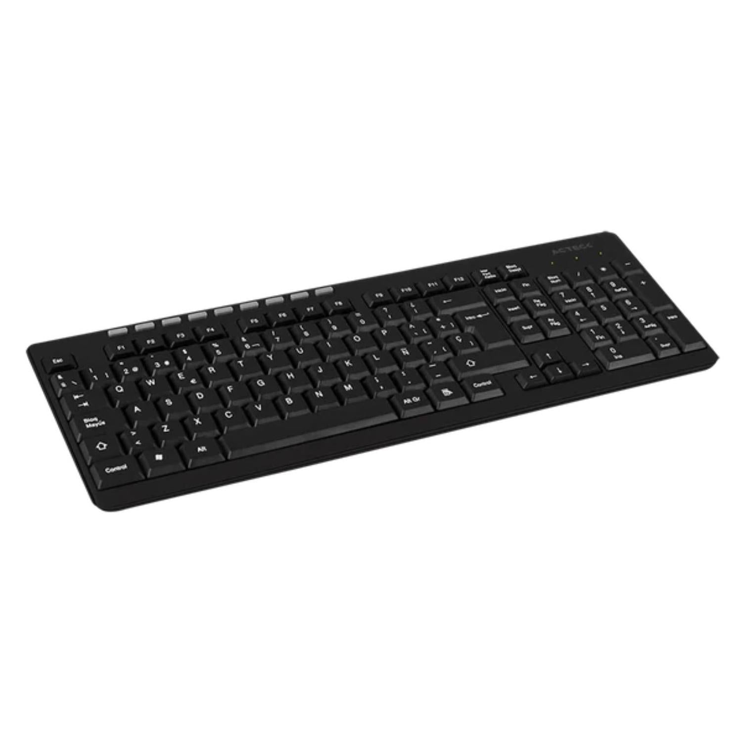 Teclado Acteck Inalámbrico Inspire TI215 2.4Ghz, Color Negro