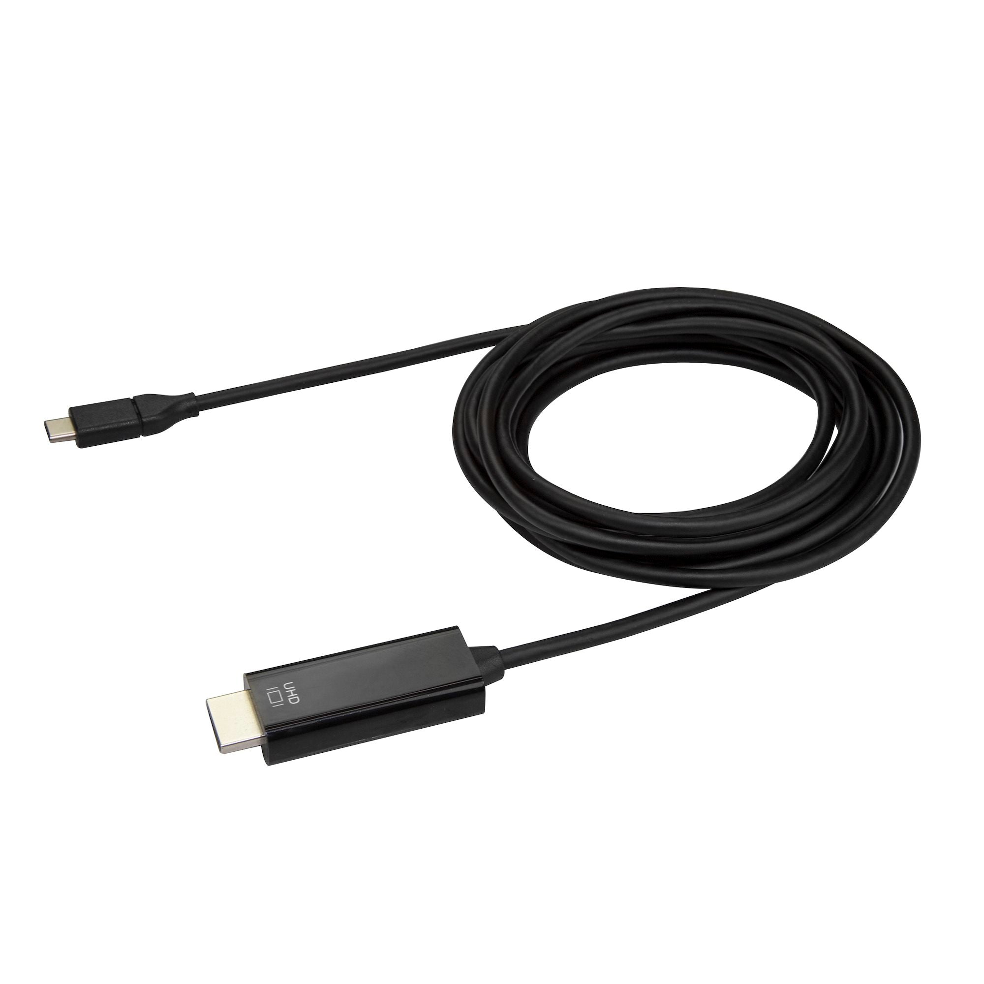 Cable de 3m USB C a HDMI STARTECH, Adaptador de Video USB Tipo C a HDMI 2.0 4K de 60Hz, Compatible con Thunderbolt 3, Laptop a Monitor HDMI