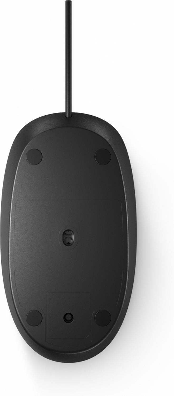 Mouse HP Alámbrico Láser 128 USB Negro