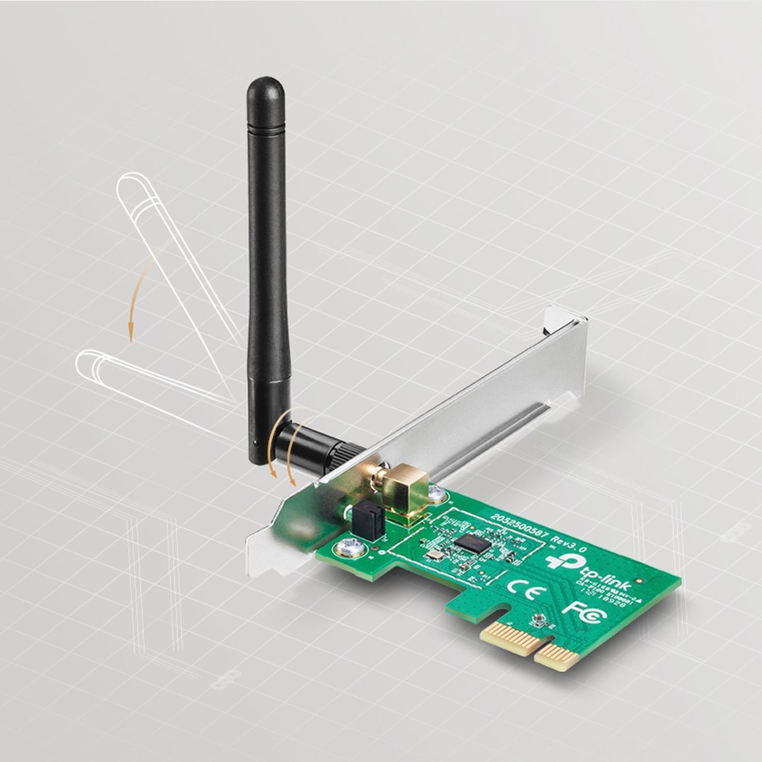 Adaptador PCI Express Tp-Link Inalámbrico N de 150 Mbps