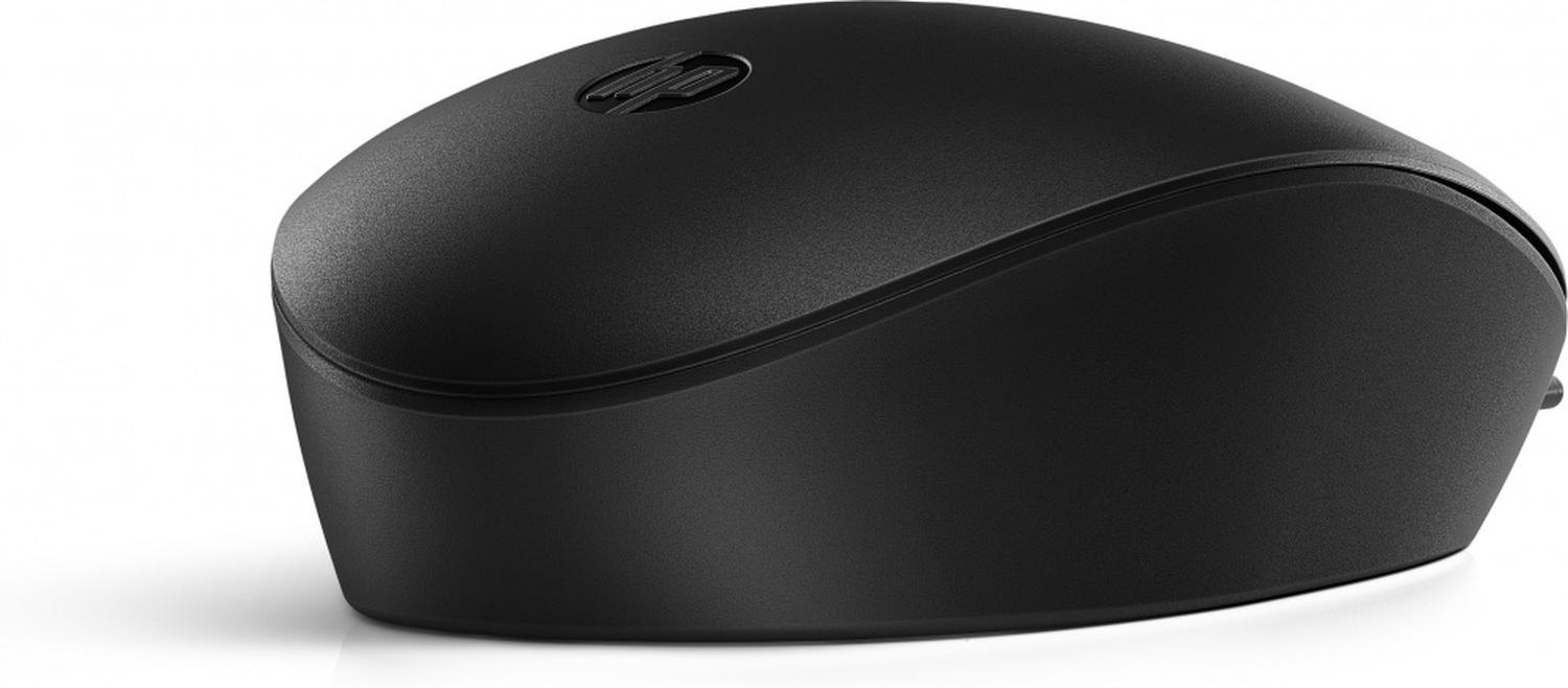 Mouse HP Alámbrico Láser 128 USB Negro