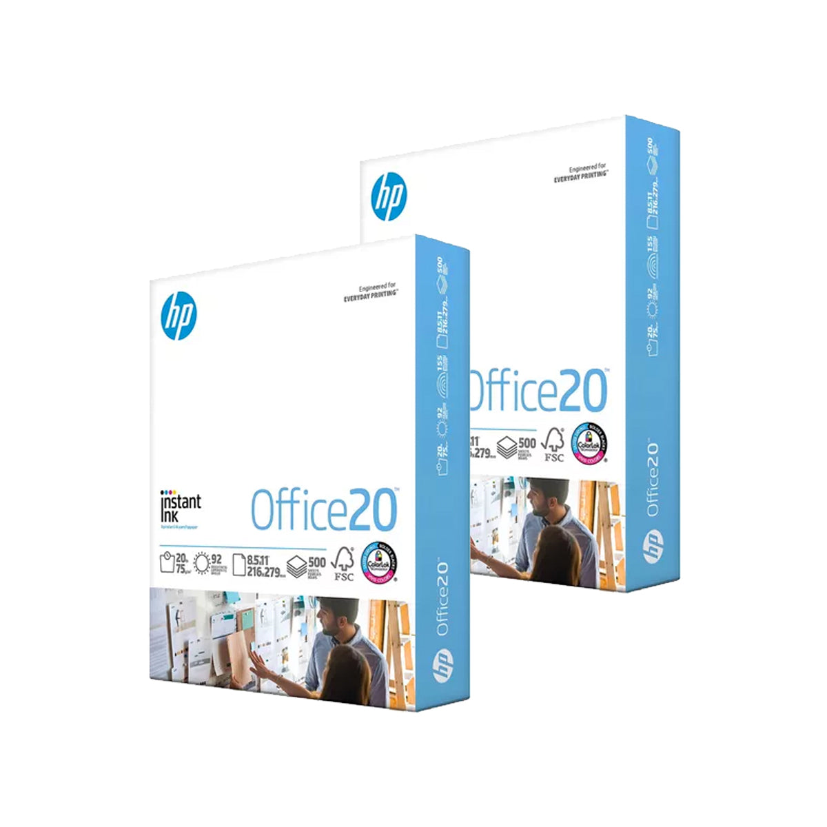 HP OFFICE MILLAR DE PAPEL BOND CARTA 75GR,  BLANCURA 92%