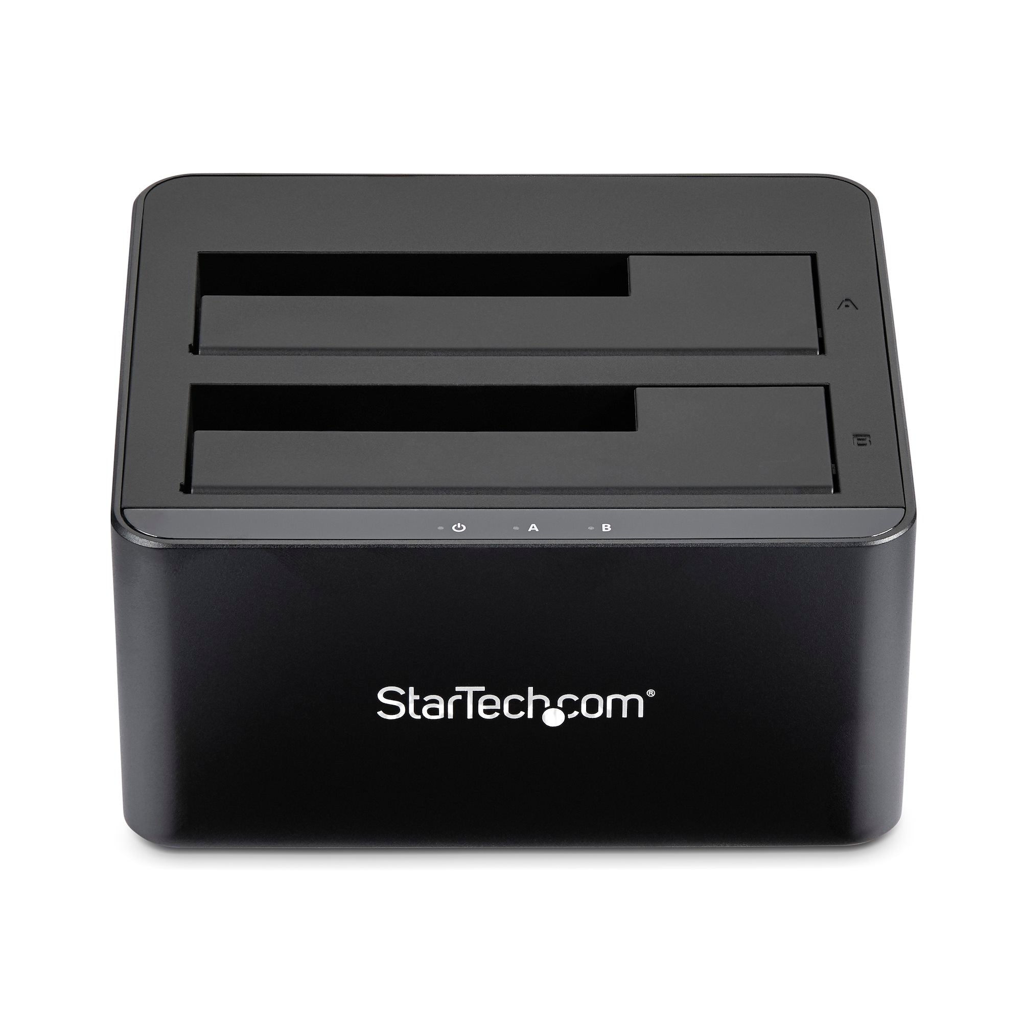 Adaptador USB-C Docking Station STARTECH USB 3.0 de 2 Bahías SATA, Base de Acoplamiento USB de Disco Duro Externo SATA I/II/III de 2.5/3.5"