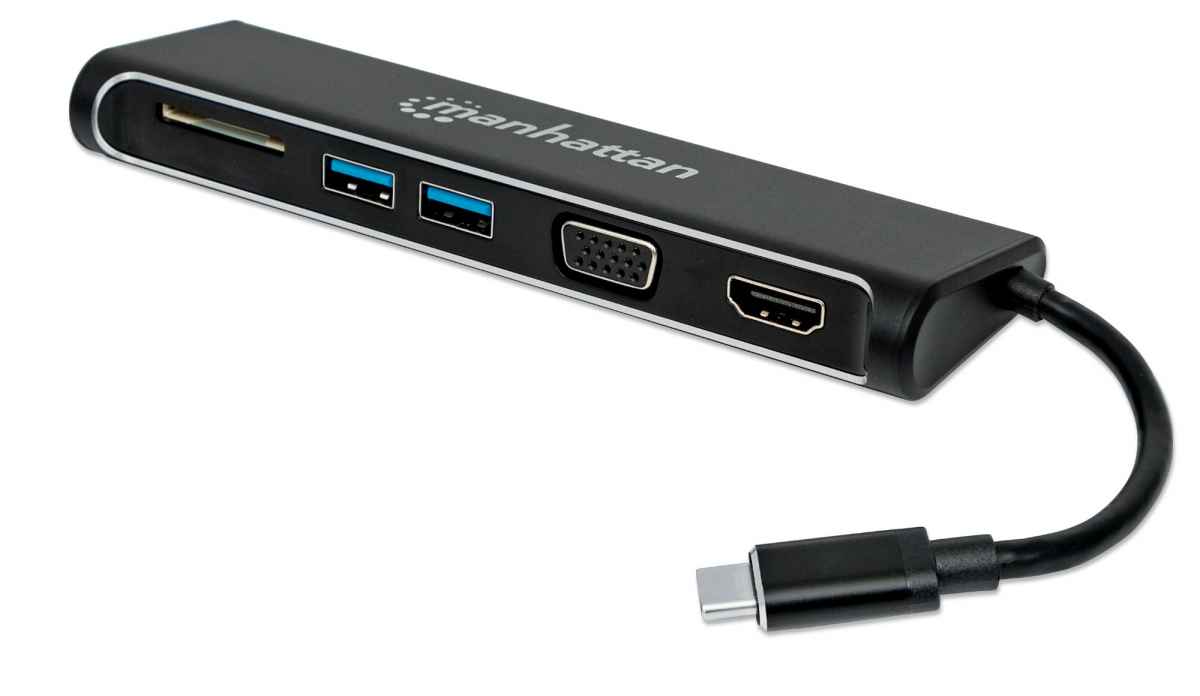 Convertidor Docking USB-C Superspeed 4en 1 a HDMI / VGA / 152631