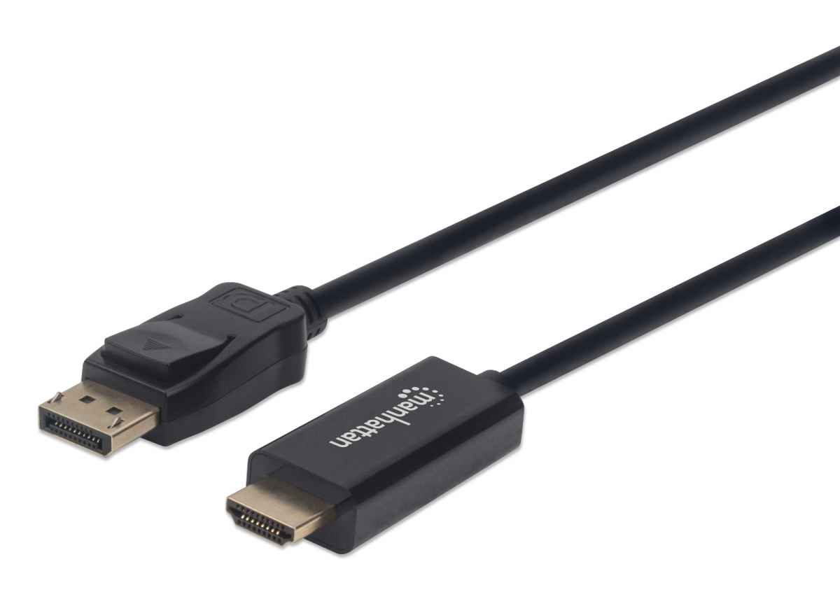 Cable DisplayPort Macho a HDMI 4K Macho, 1.8 m, negro / 153201