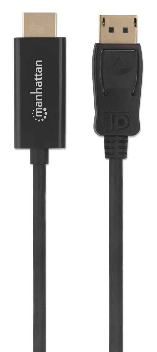 Cable DisplayPort Macho a HDMI 4K Macho, 1.8 m, negro / 153201