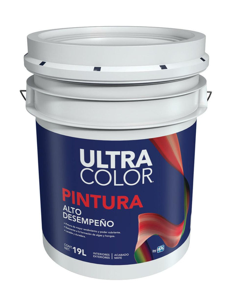 Pintura vinil-acrílica Ultracolor contratos 19 L blanco mate
