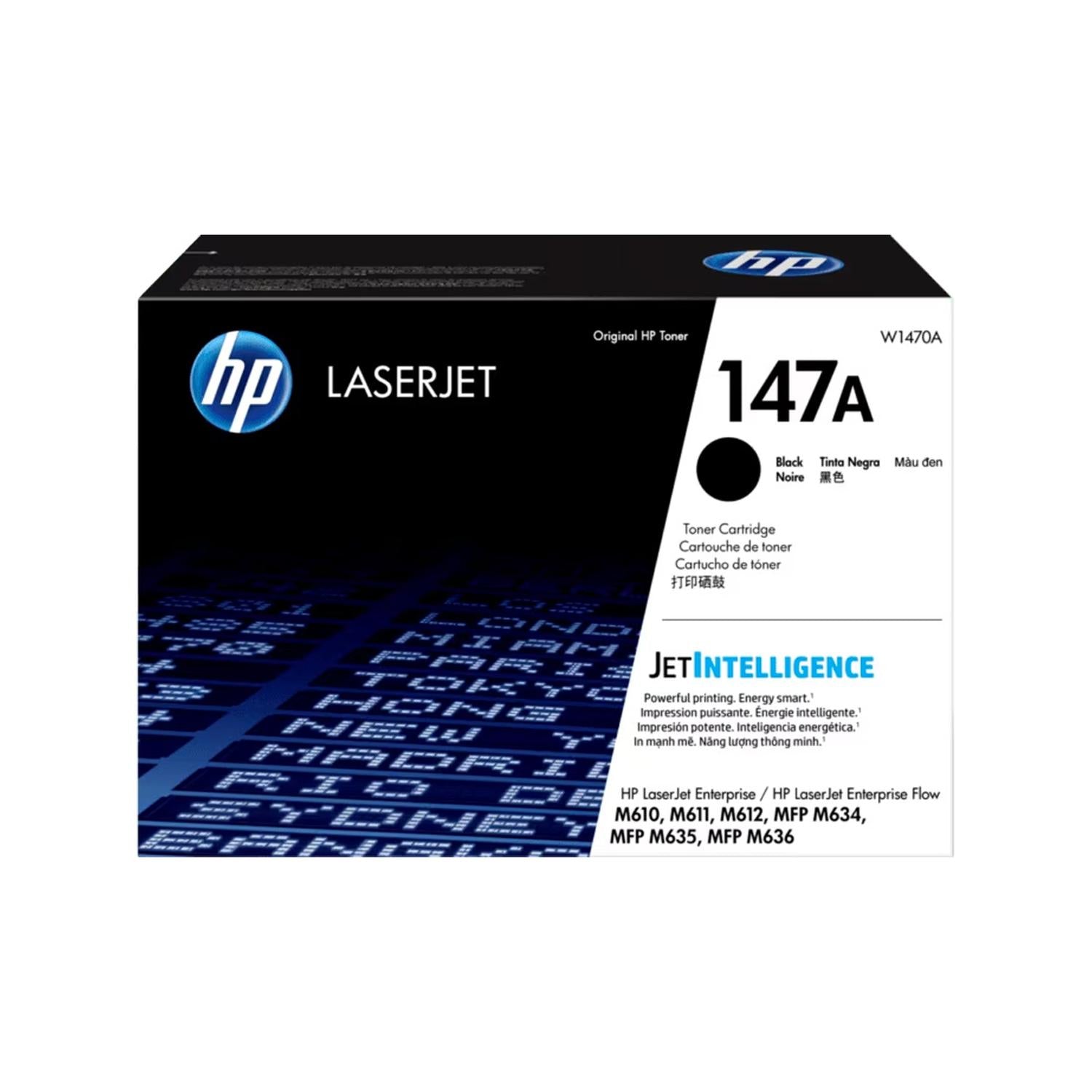 Tóner HP 147A Negro LaserJet Original 10500 Páginas / W1470A