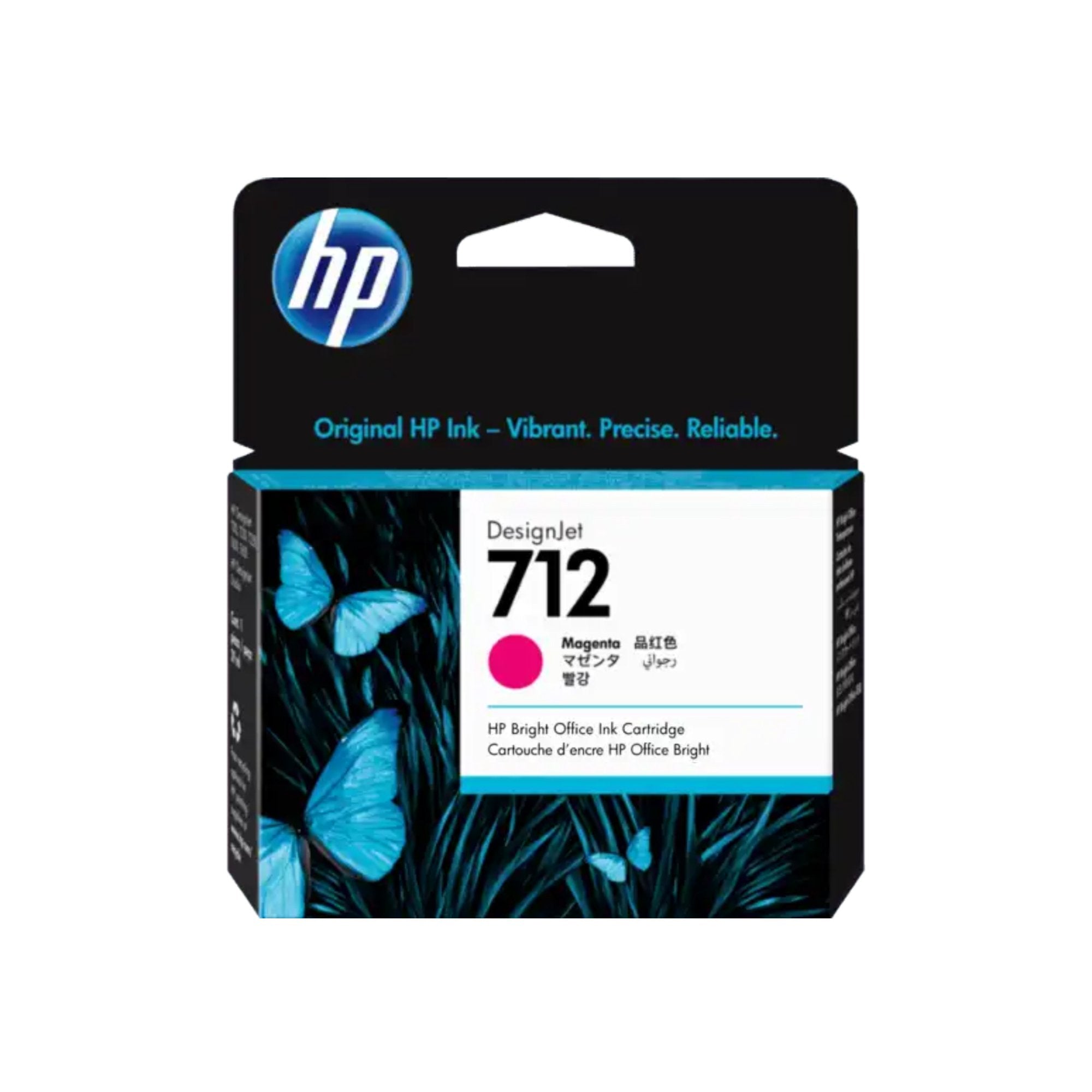 HP Cartucho de Tinta # 712, color Magenta / 3ED68A