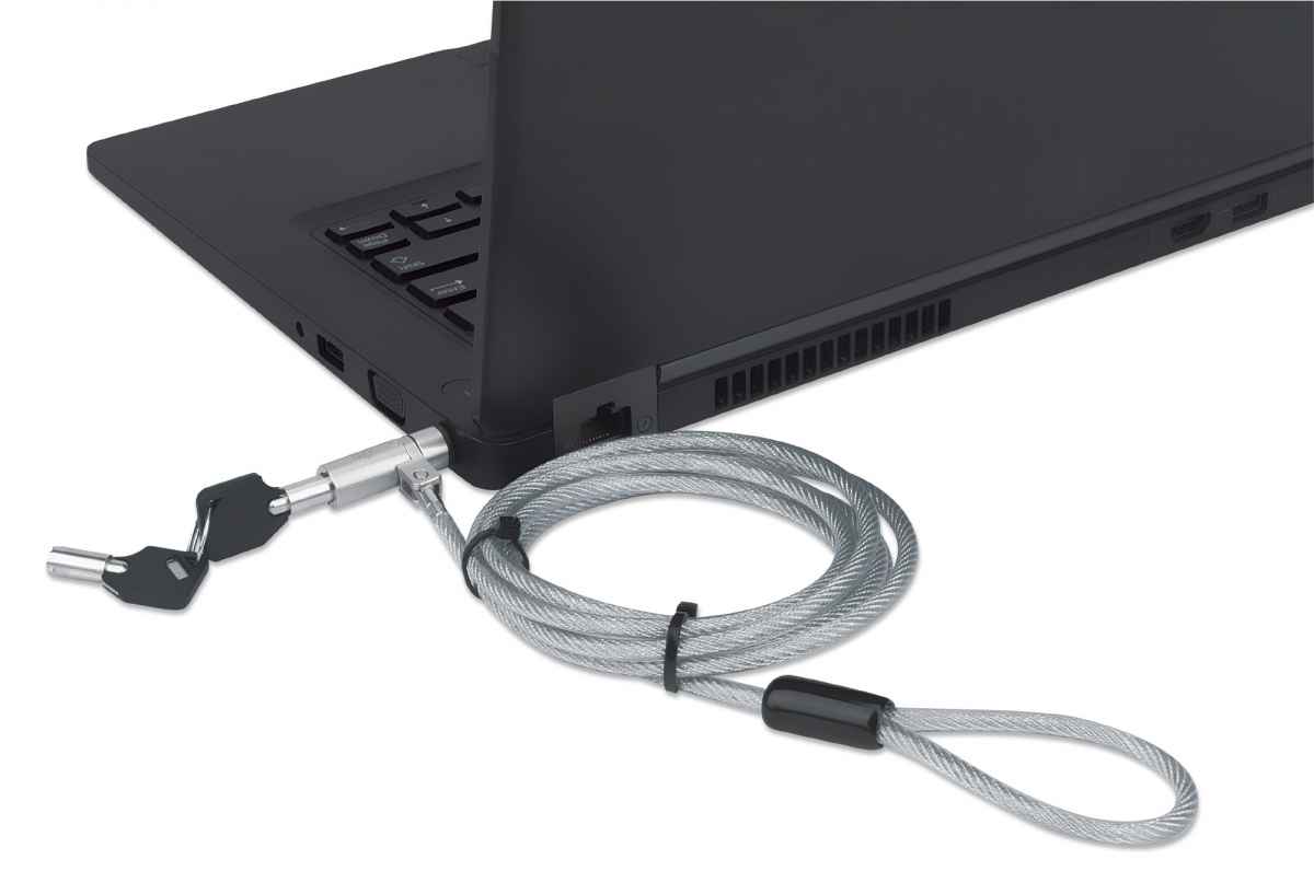Candado de Seguridad para laptops, forro de PVC, 2m / 440295