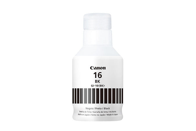 Botella de Tinta Canon Gi-16, Pigmento Negro, 70ml, Pixma