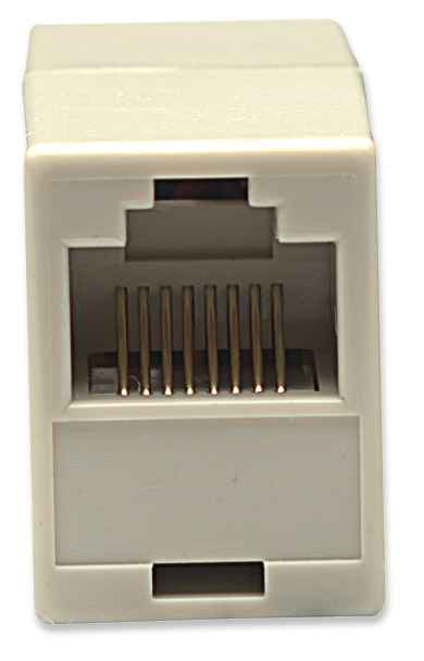 Cople Intellinet, RJ-45 Modular CAT5E, Blanco, 504225