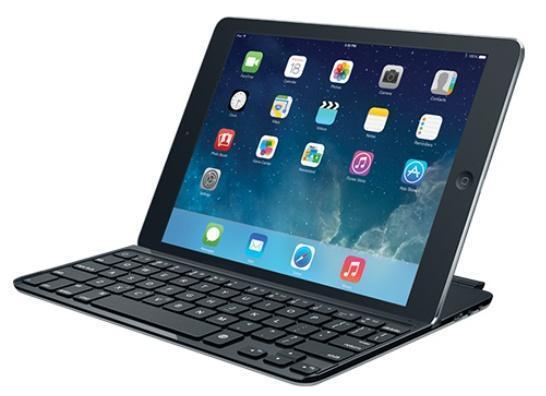Logitech Mini Teclado Cover Ultra-Delgado para iPad Air, Bluetooth, Negro (Español)