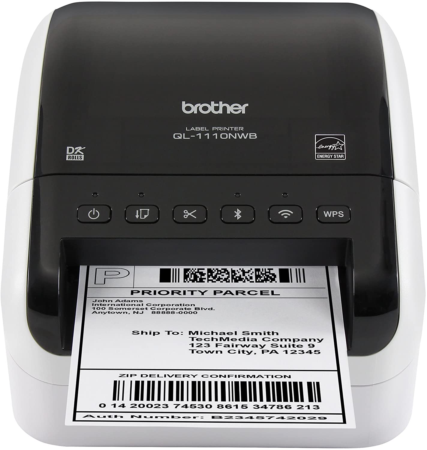Brother QL-1110NWB Impresora de etiquetas térmicas, inalámbrica
