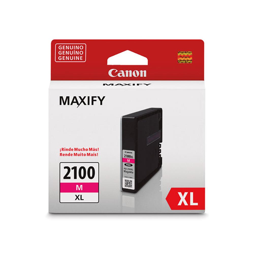 Cartucho de Tinta PGI-2100XL Magenta Alto Capacidad, Rendimiento 1755 Pag, Compatible Maxify LB4011