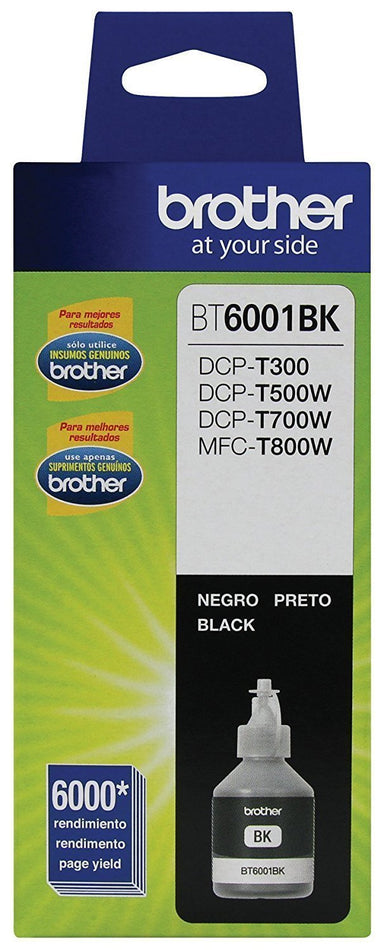 Botella de tinta Brother color negro BT6001BK