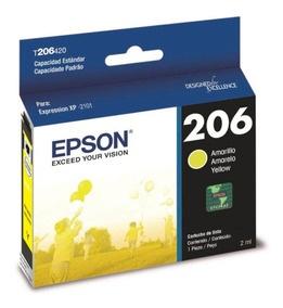 Cartucho Epson T206 Amarillo, 200 Páginas