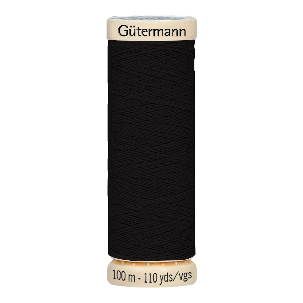 Hilo Gutermann Coselotodo para Costura a Mano y Máquina de coser, Color  Negro, con 100 mts. Poliéster, caja con 6 carretes del mismo color