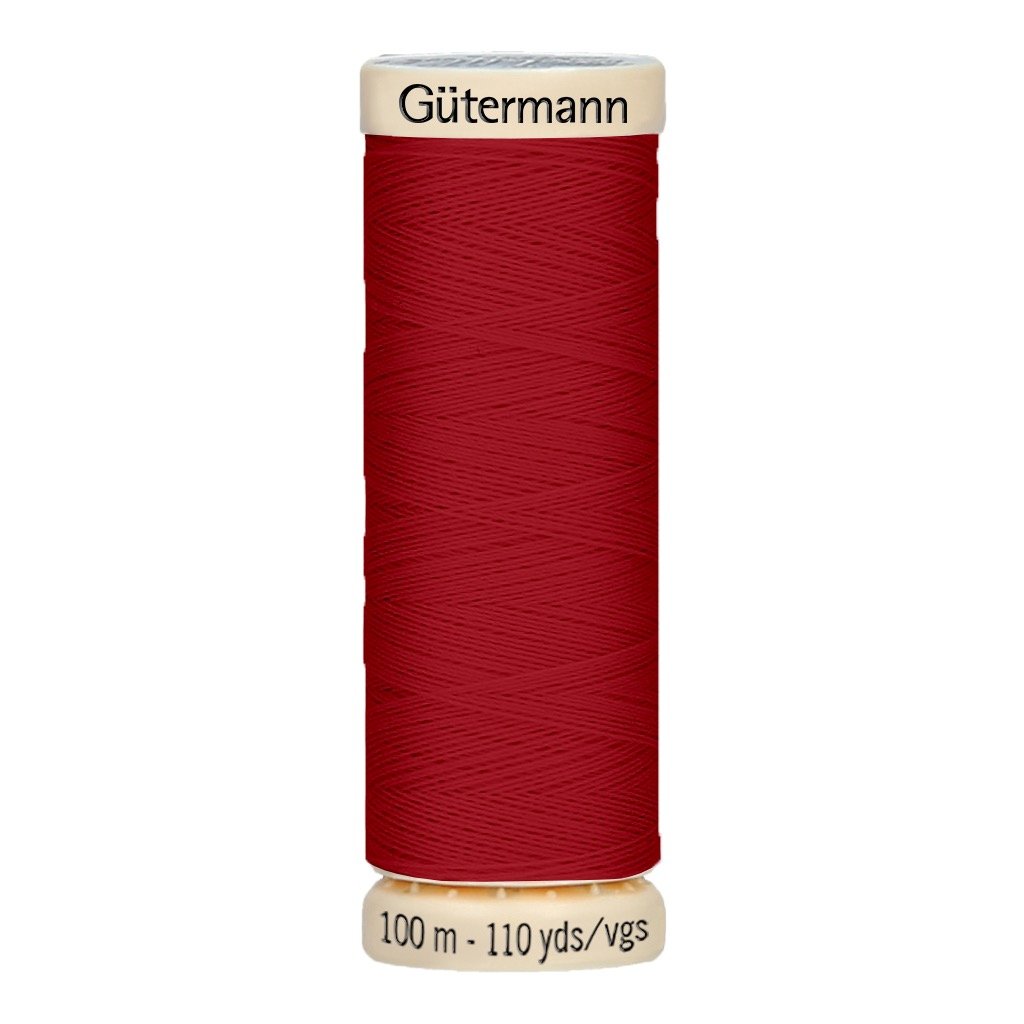 Hilo Gutermann Coselotodo para Costura a Mano y Máquina de coser, Color Rojo, con 100 mts. Poliéster, caja con 6 carretes del mismo color