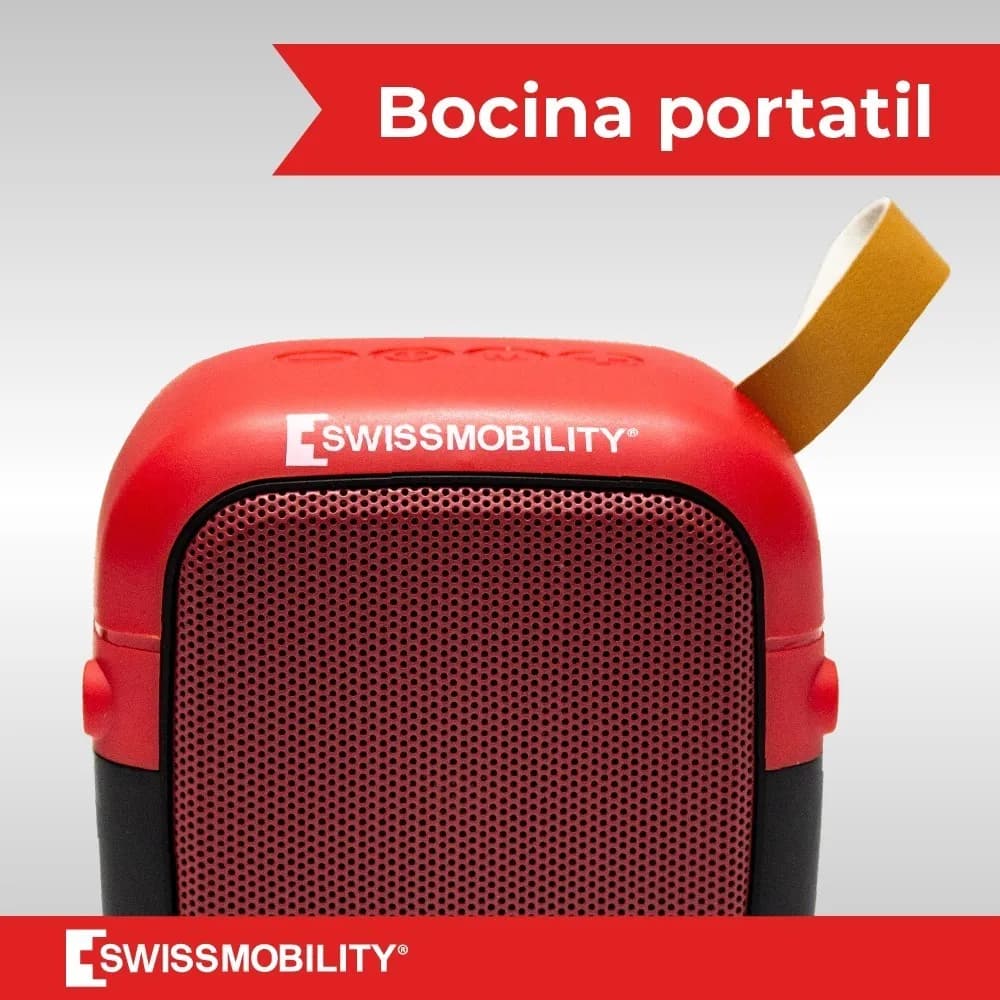 Par de Bocinas Bluetooth portátil, Swissmobility MSW-5RD