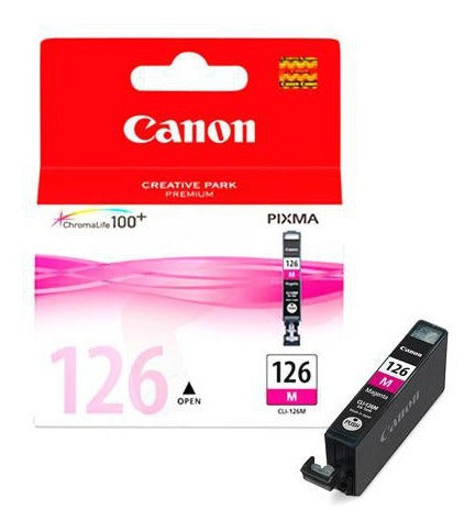 Canon Cartucho Tinta CLI-126M Magenta, 4563B001AB, Compatible Pixma Ip4810 / mg5210 / mg6110