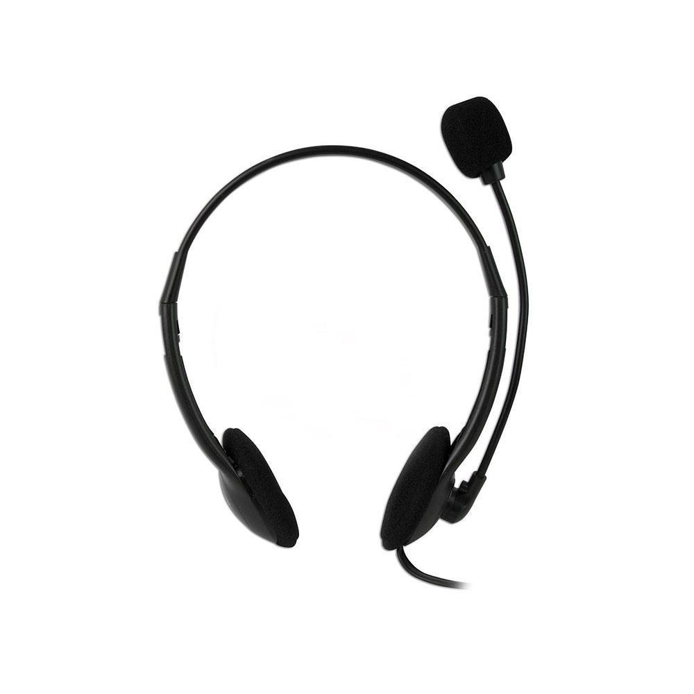Audífonos ON-EAR, EL-993148, Control de Volumen, Micrófono integrado, Easy line, color Negro